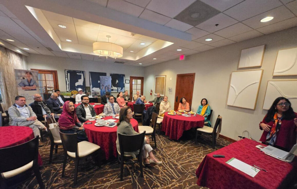 Sunday morning meeting with the VC, AMAANA EC and Dr Akram on Zoom